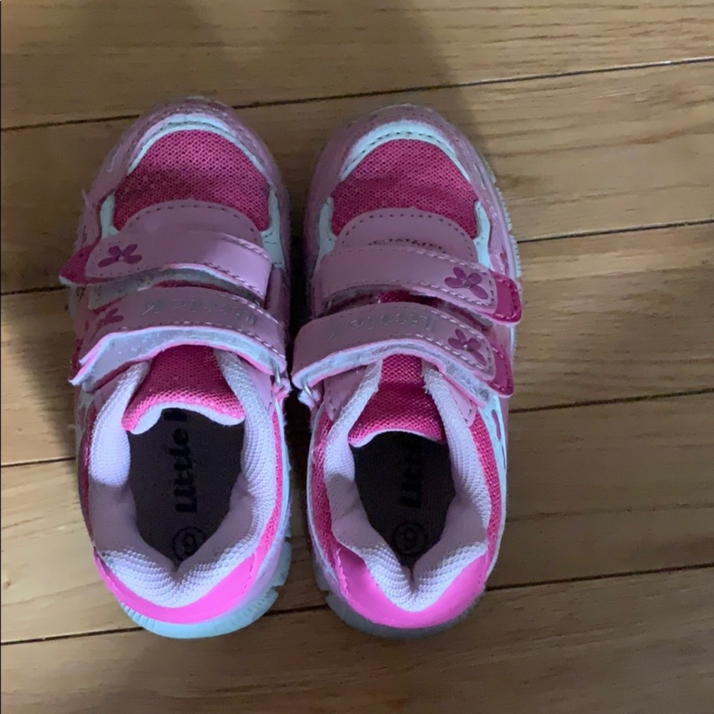 Pink baby sneakers